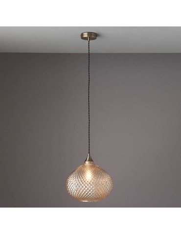 Endon Livia Wisząca 1xE27 Kieliszek Do Szampana i Powłoka z Antycznego Mosiądzu 95480 - product 2