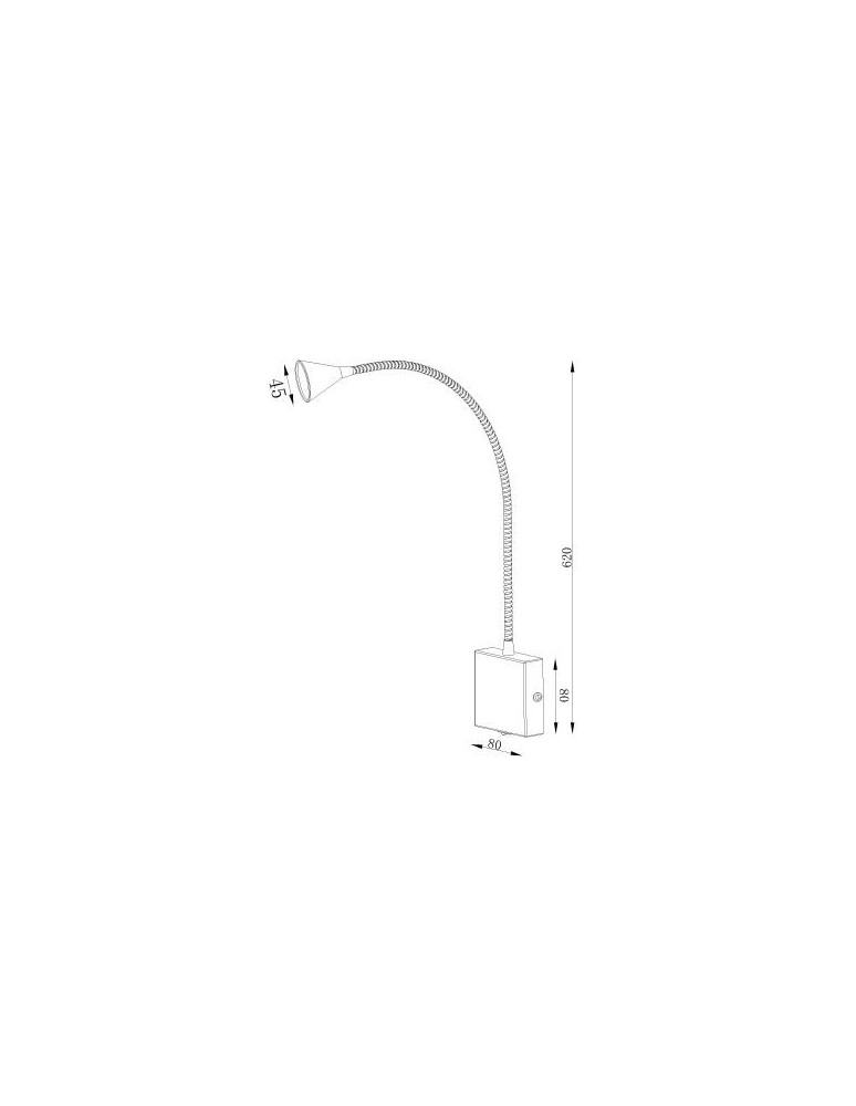 Reading wall lamps - Lucide BUDDY LED 3W flex 18293/03/31 Wall lamp. - product kolory-swiatla.pl 4
