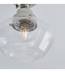 Endon Camberley Sufitowa 1xE27 Powłoka z Jasnego Niklu i Przezroczyste Szkło 96170