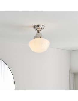 Endon Camberley Sufitowa 1xE27 Powłoka z Jasnego Niklu i Opalowe Szkło 96171 - produkt 2