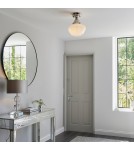 Endon Camberley Sufitowa 1xE27 Powłoka z Jasnego Niklu i Opalowe Szkło 96171