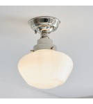 Endon Camberley Sufitowa 1xE27 Powłoka z Jasnego Niklu i Opalowe Szkło 96171
