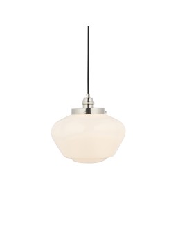 Endon Camberley Wisząca 1xE27 Powłoka z Jasnego Niklu i Opalowe Szkło 96174