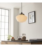 Endon Camberley Wisząca 1xE27 Powłoka z Jasnego Niklu i Opalowe Szkło 96174