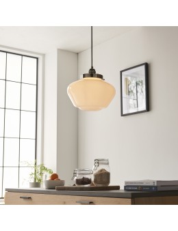 Endon Camberley Wisząca 1xE27 Powłoka z Jasnego Niklu i Opalowe Szkło 96174 - product 2
