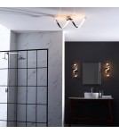 Endon Astral Ścienna/Kinkiet Łazienkowa 1xLED Powłoka Chromowana i Biały Silikon 96433