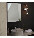 Endon Astral Ścienna/Kinkiet Łazienkowa 1xLED Powłoka Chromowana i Biały Silikon 96433