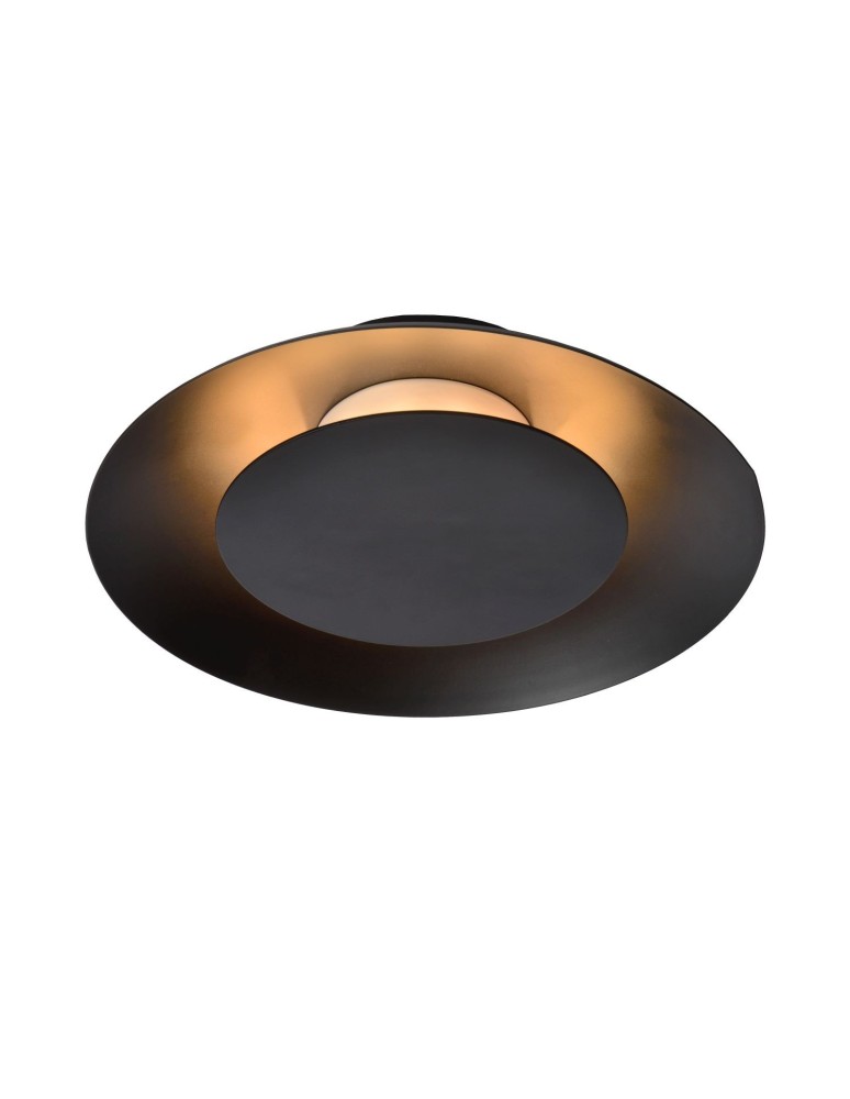 Ceiling lamps - Lucide FOSKAL Plafond Light LED 6W ?21.5cm Black 79177/06/30 - product kolory-swiatla.pl 1