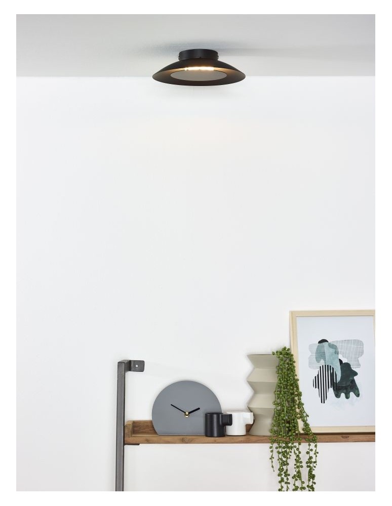 Ceiling lamps - Lucide FOSKAL Plafond Light LED 6W ?21.5cm Black 79177/06/30 - product kolory-swiatla.pl 8