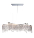 Endon Orphelia Criss Cross Wisząca 1xLED Powłoka Chromowana i Srebrny Łańcuszek z Efektem 97219