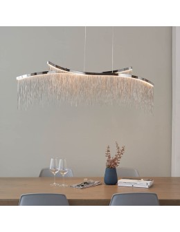 Endon Orphelia Criss Cross Wisząca 1xLED Powłoka Chromowana i Srebrny Łańcuszek z Efektem 97219 - produkt 2