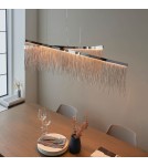 Endon Orphelia Criss Cross Wisząca 1xLED Powłoka Chromowana i Srebrny Łańcuszek z Efektem 97219