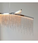 Endon Orphelia Criss Cross Wisząca 1xLED Powłoka Chromowana i Srebrny Łańcuszek z Efektem 97219