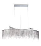 Endon Orphelia Criss Cross Wisząca 1xLED Powłoka Chromowana i Srebrny Łańcuszek z Efektem 97219