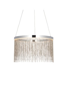 Endon Zelma CCT Wisząca 1xLED Powłoka Chromowana i Srebrny Łańcuszek z Efektem 97368
