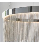 Endon Zelma CCT Wisząca 1xLED Powłoka Chromowana i Srebrny Łańcuszek z Efektem 97368