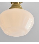 Endon Camberley Sufitowa 1xE27 Powłoka z Mosiądzu i Opalowe Szkło 97688