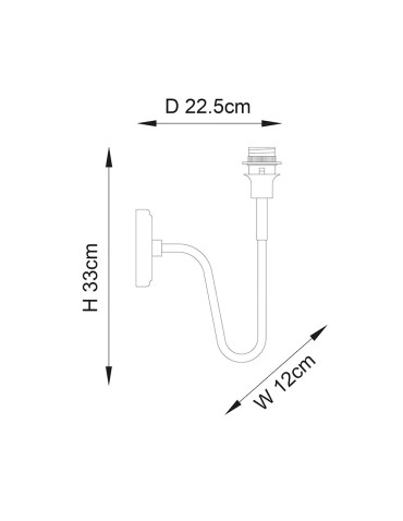 Endon Rouen Ścienna/Kinkiet 1xE27 Powłoka z Antycznego Mosiądzu 97875 - product 2