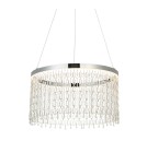 Endon Liliana Wisząca 1xLED Chromowana Powłoka i Przezroczyste Szkło Kryształowe 98150