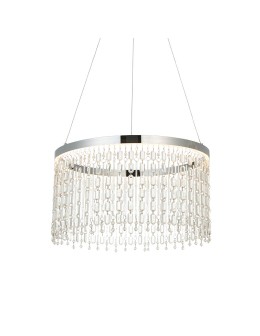 Endon Liliana Wisząca 1xLED Chromowana Powłoka i Przezroczyste Szkło Kryształowe 98150