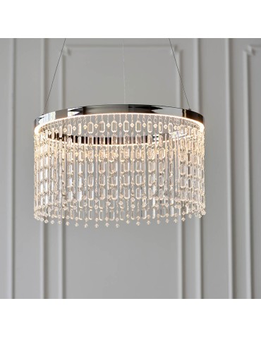 Endon Liliana Wisząca 1xLED Chromowana Powłoka i Przezroczyste Szkło Kryształowe 98150 - product 2