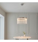Endon Liliana Wisząca 1xLED Chromowana Powłoka i Przezroczyste Szkło Kryształowe 98150