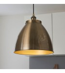 Endon Franklin Wisząca 1xE27 Powłoka z Antycznego Mosiądzu 98744