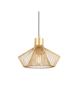 Endon Kimberley Wisząca 1xE27 Wykończenie Złotą Farbą 99498