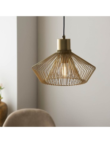 Endon Kimberley Wisząca 1xE27 Wykończenie Złotą Farbą 99498 - product 2