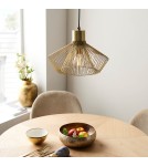 Endon Kimberley Wisząca 1xE27 Wykończenie Złotą Farbą 99498