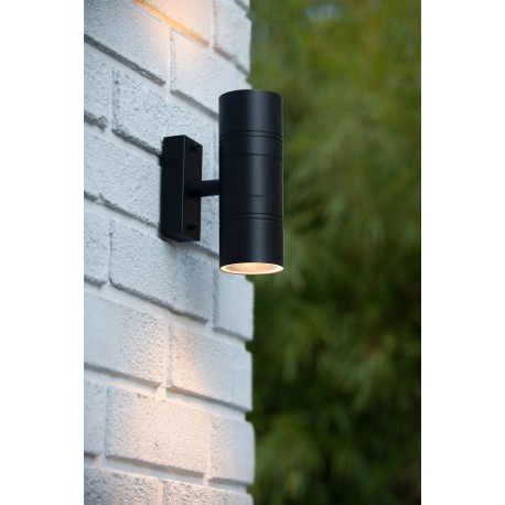 Lucide ARNE-LED 2x GU10 LED/5W Black 14867/11/30 Wall lamp.