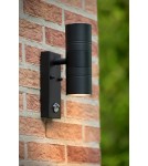 Outdoor lights with motion sensor - Lucide ARNE-LED +IR 2xGU10/5W Black 14866/10/30 Wall lamp. - product 7