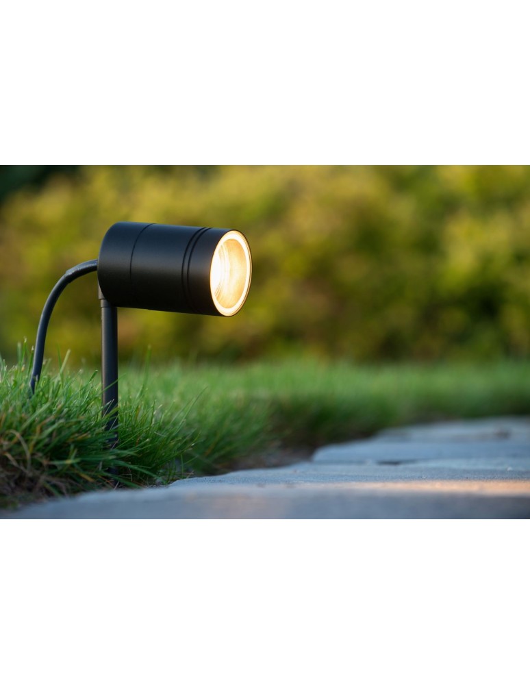 Garden lamps driven into the ground (with wedge) - Lucide ARNE-LED 1x GU10/5W Black 14868/05/30 Spotlight - product kolory-swiatla.pl 6