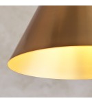 Endon Cape Wisząca 1xE27 Ciepła Powłoka z Antycznego Mosiądzu 102891