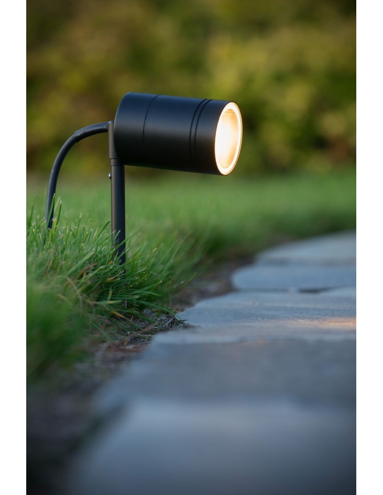 Garden lamps driven into the ground (with wedge) - Lucide ARNE-LED 1x GU10/5W Black 14868/05/30 Spotlight - product kolory-swiatla.pl 7