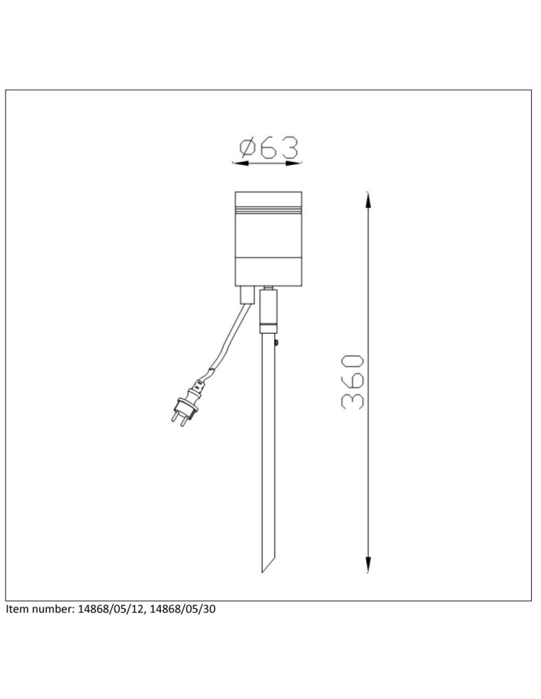 Garden lamps driven into the ground (with wedge) - Lucide ARNE-LED 1x GU10/5W Black 14868/05/30 Spotlight - product kolory-swiatla.pl 9