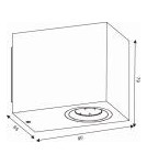 Outdoor wall lamps - Lucide ZORA-LED GU10/5W L9 W6.5 H8cm 22860/05/31 Wall lamp. - product 13