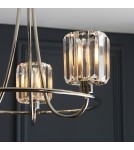 Endon Berenice Sufitowa 3xE14 Powłoka z Jasnego Niklu i Przezroczyste Szkło 104107
