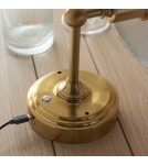 Endon Burley Rechargeable Ścienna/Kinkiet 1xLED Powłoka ze Szczotkowanego, Postarzanego Mosiądzu 110459