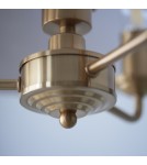 Endon Highclere Wisząca 3xE14 Vintage Mosiądz i Naturalny Len 110723
