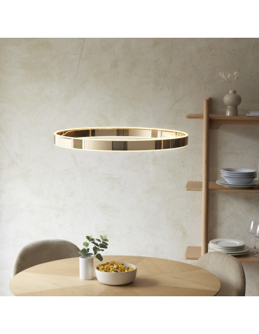 Endon Gen Wisząca 1xLED Francuskie Złote Wykończenie i Matowy Akryl 110957 - produkt 2