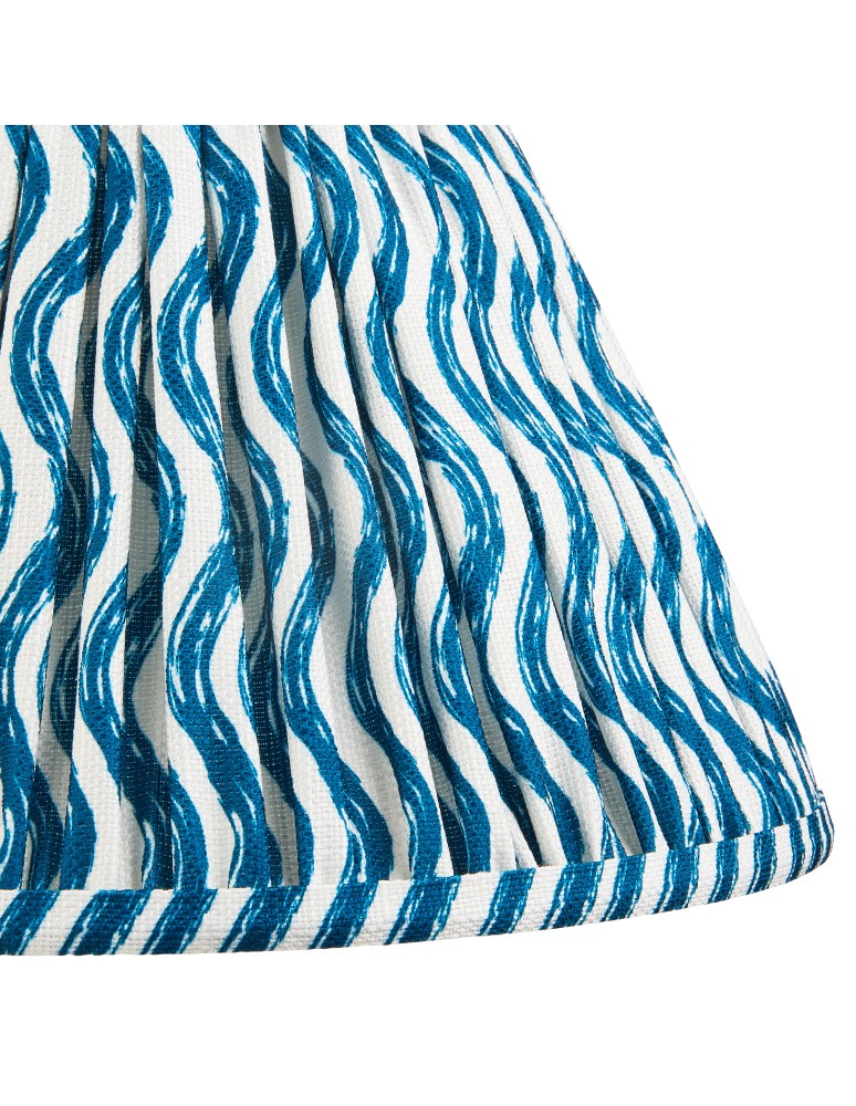 Endon Ripple Abażur 1xE27 Niebieski Materiał Marlin 111303
