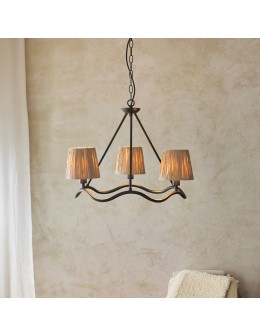 Endon Wriggle Wisząca 3xE14 Matowa Czerń i Naturalna Rafia 114212 - product 2