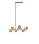 Pendant lamps - Zuma Line Villa Pendant Lamp Gold/Grey/Amber Md5918-10-Egn - product 1