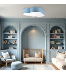Children's ceiling lamps - TK Lighting CLOUD PASTEL BLUE CEILING LAMP 4 LIGHT 6071 - product 2