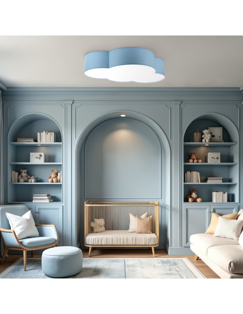 Children's ceiling lamps - TK Lighting CLOUD PASTEL BLUE CEILING LAMP 4 LIGHT 6071 - product kolory-swiatla.pl 2