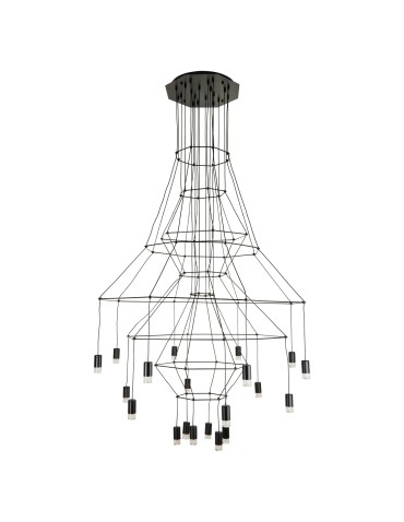 Step Into Design Lampa wisząca LINEA-20 czarna 120cm ST-5961-20