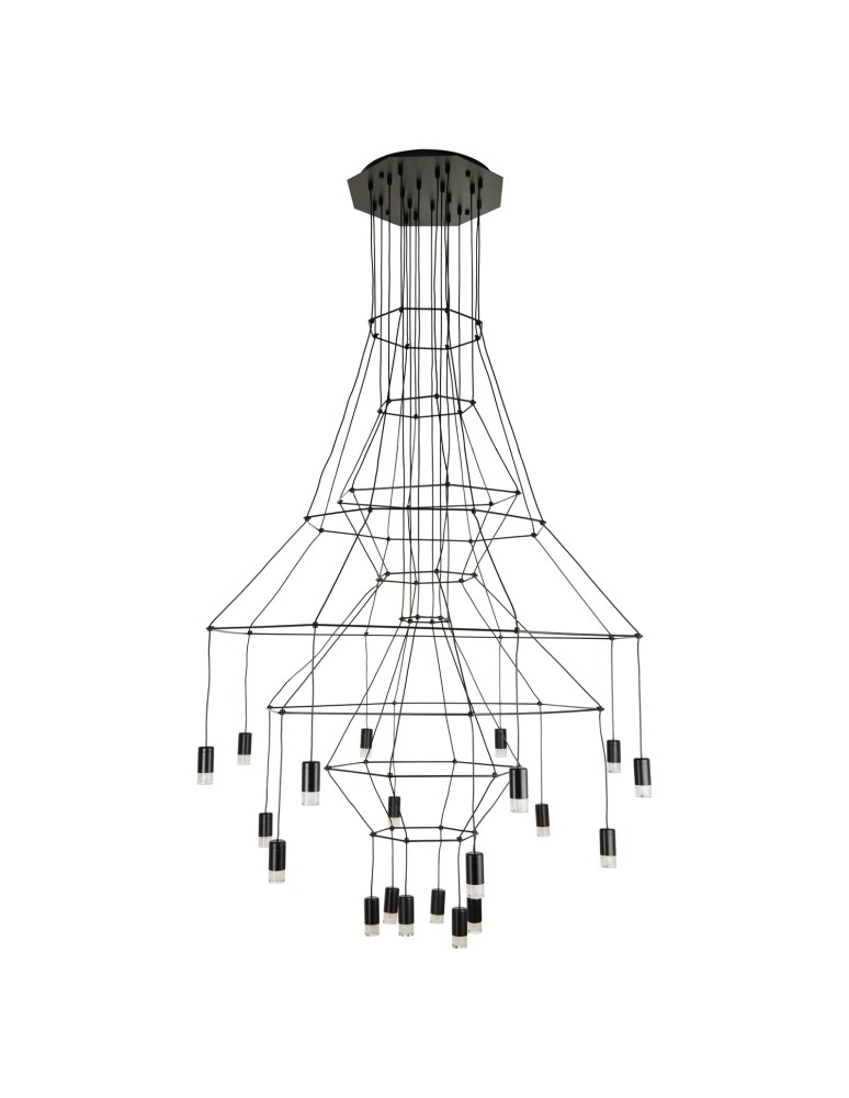 Step Into Design Lampa wisząca LINEA-20 czarna 120cm ST-5961-20