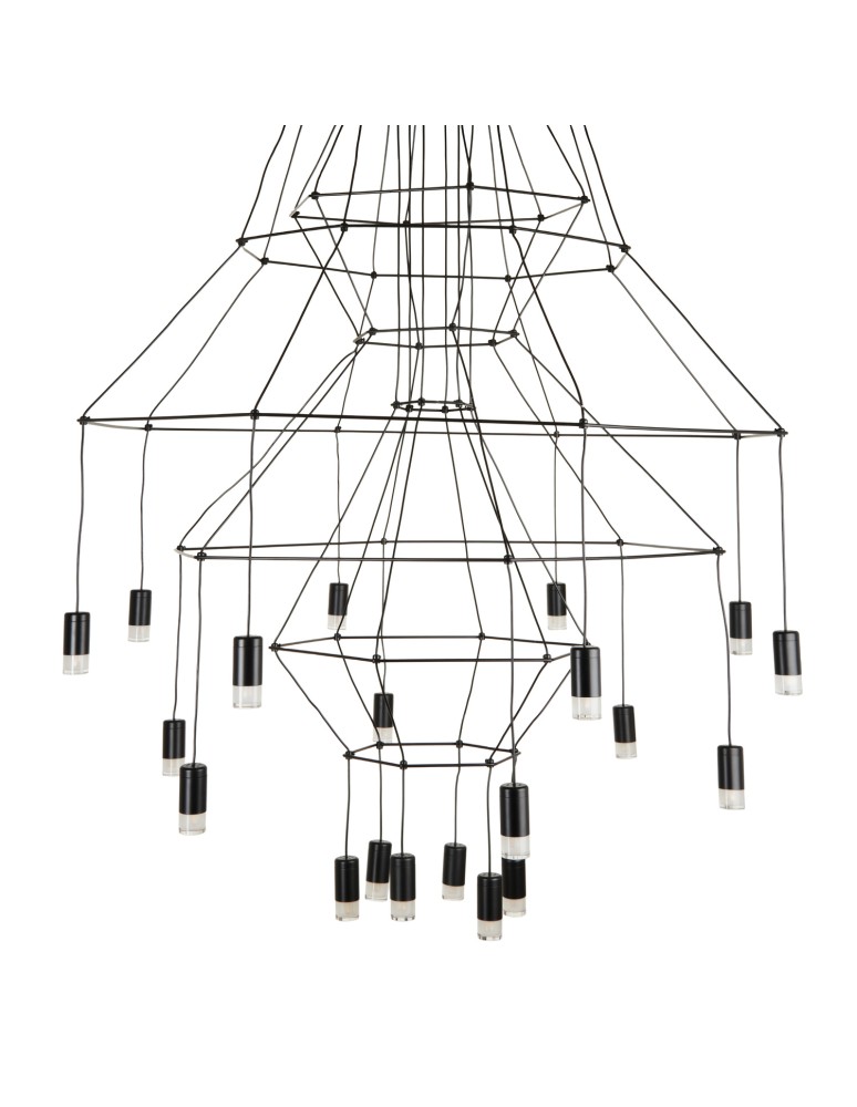 Step Into Design Lampa wisząca LINEA-20 czarna 120cm ST-5961-20