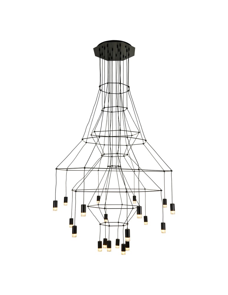 Step Into Design Lampa wisząca LINEA-20 czarna 120cm ST-5961-20